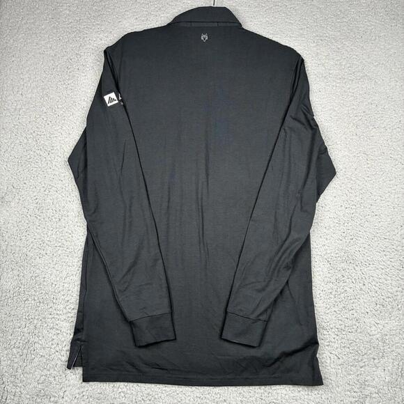 Greyson Polo Shirt Men’s M Gray Performance Stretch Long Sleeve Golf Logo - Picture 6 of 8